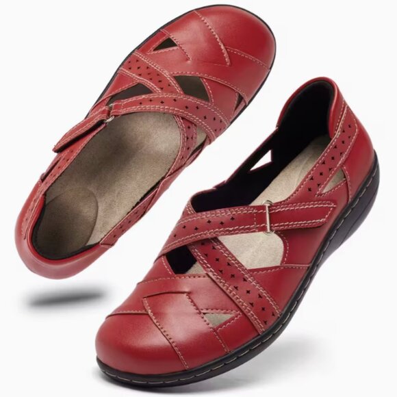 Womens Size 9 Comfort Loafers Driving Shoe Leather Upper Closed Toe Moccasins - Picture 3 of 7